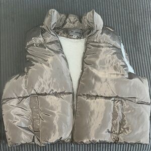 Liv & Lottie Metallic Puffer Vest